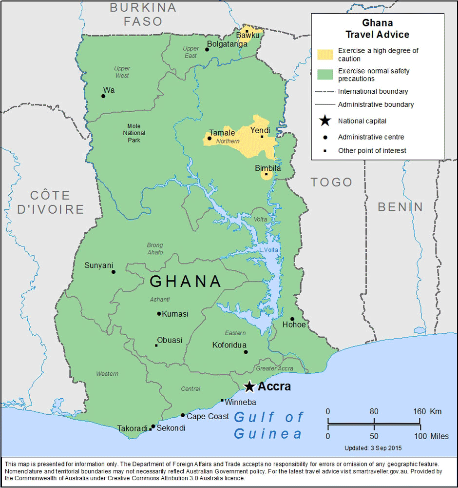 travel advisory in ghana