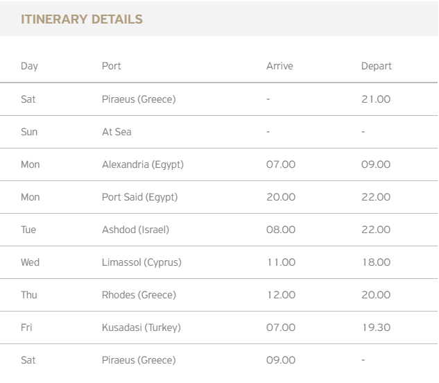 Celestyal-Cruises-Itinerary3 | AardvarkCompare.com